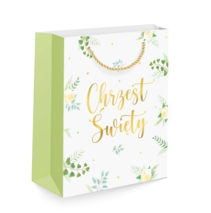 Torebki na prezenty 15x20cm Chrzest 12szt. | 127704