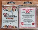 Dyplom Urodzinowy ''70'' Dla Pani