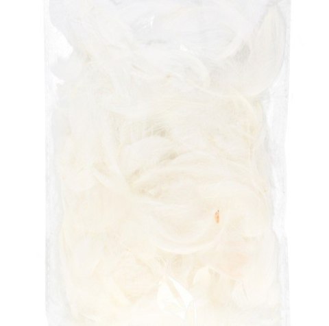 Piórka dekoracyjne BIAŁE 5g