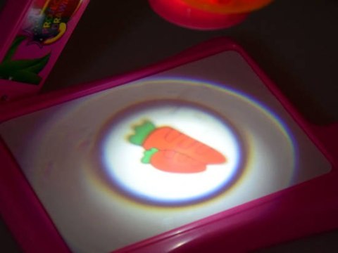 Tablica rzutnik projektor z koroną + pisaki TA0067