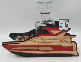 Karafka JACHT + 6 kieliszków 50 urodziny