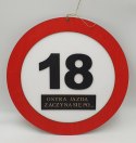 Znak urodzinowy 36cm 18-nastka