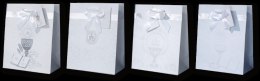 Torba papierowa z kokardą 18 x 23 x 19 cm Komunia Święta PL2 - 12 szt.