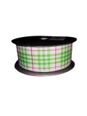 Wstążka tkana czerwony biały j. zieleń 10m | 225423 M3,8/10M 01-18-33