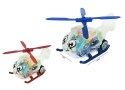 Helikopter przeźroczysty zębatki 15cm ze światłem
