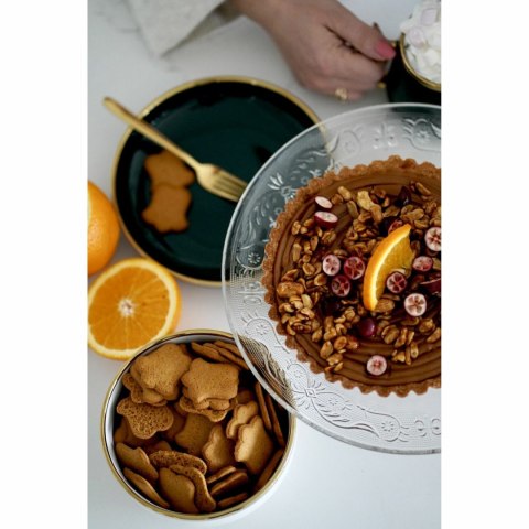 Patera stała na ciasto szklana Piatto 25 cm