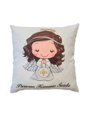 Poduszka dwustronny nadruk Komunia Święta dziewczynka