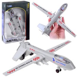 Metalowy DRON wojskowy bojowy dźwięk | ZA4327 SZ