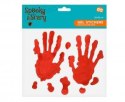 Naklejki żelowe "Zakrwawione dłonie", 20x20 cm PF-NZZD
