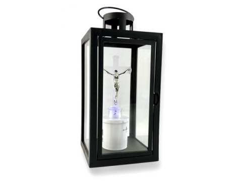 Wkład 12szt. LED duży KRZYŻ BLUE z bateriami 2xR14