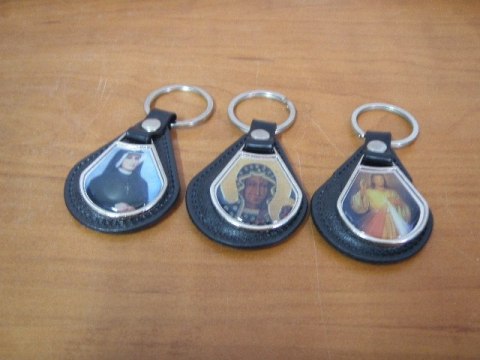 Brelok skórka 10szt. religijny mix | 1609