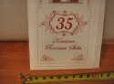 Karnet dł ROCZNICA ŚLUBU ''35'' KORALOWA