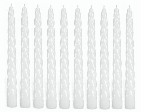 Świeca fortepianowa 10szt. kręcona długa | SF-011