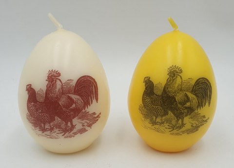 Świeca jajko kogut + kura Vintage Easte J70110K