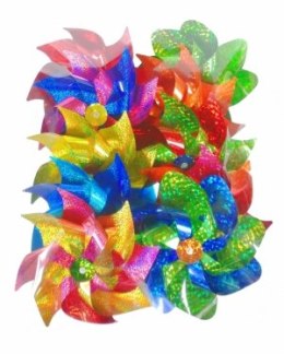 Wiatrak 10szt hologramowy duży