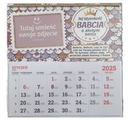 Kalendarz 2025 Jej Wysokość Babcia o złotym sercu | 3338-B2