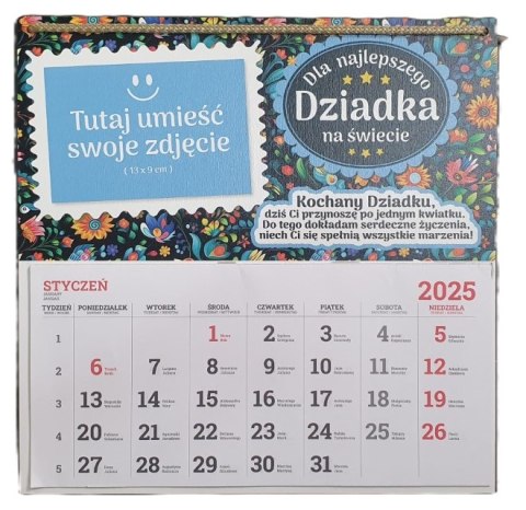 Kalendarz 2025 Najlepszy Dziadek na świecie | 3338-D1