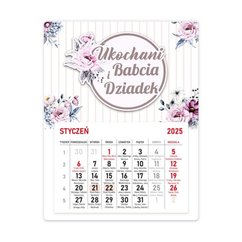 Kalendarz 2025 Ukochani Babcia i Dziadek
