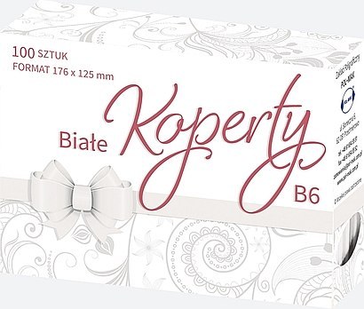 Koperty białe 176 x 125 mm 50szt. KB6_OGBI_523