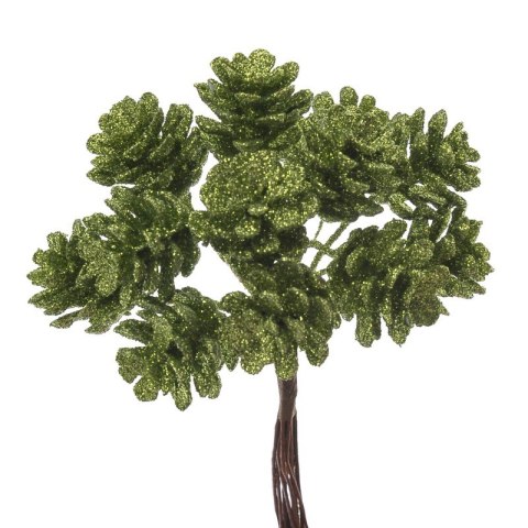 Szyszka na piku 10cm, 12pęcz. x 12szt. ZIELONA QXL8273_09