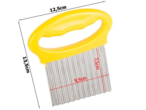 Nóż karbowany falowany do frytek krajacz warzyw | 07149