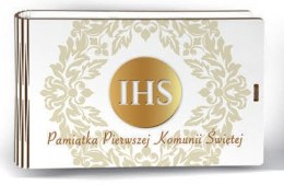 Banknotówka z życzeniami KOMUNIA ŚW IHS