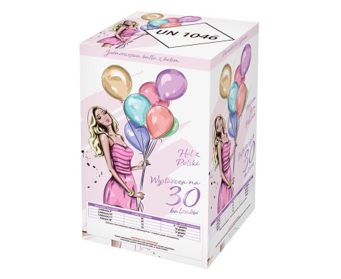 Butla z helem na 30 balonów HG-BJ30