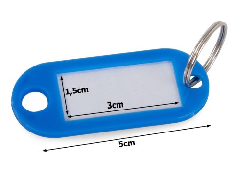 Zawieszka do kluczy brelok identyfikator 100 szt