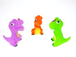 Zestaw 3 gumowych dinozaurów piszczki 9,5cm