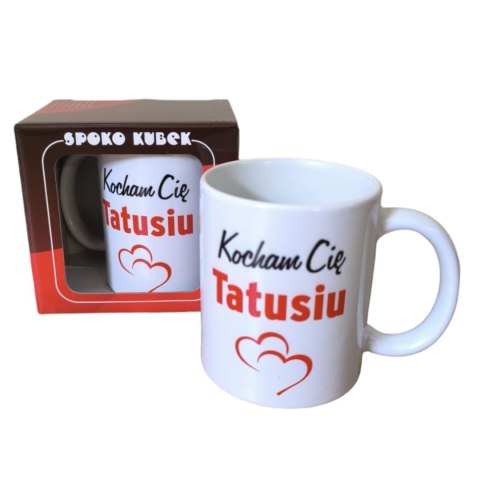 Kubek w ozdobnym opakowaniu Kocham Cię Tatusiu 300 ml