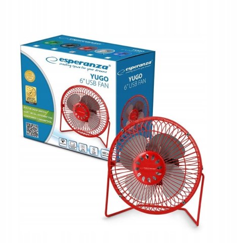 Wentylator stołowy Esperanza Yugo czerwony EA149R