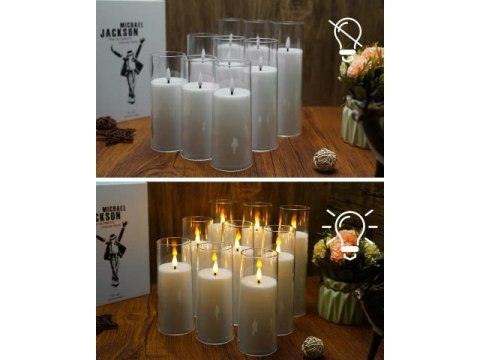 Świeczka led w obudowie z płomieniem - 12,5cm sla7020