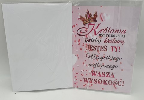 Karnet XL URODZINY KRÓLOWEJ 60 KXL-158