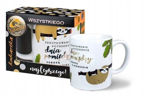 Kubek ceramiczny 300ml Leniwiec