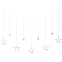 Kurtyna świetlna led GWIAZDKI 138. długość 3 + 2m CIEPŁY BIAŁY