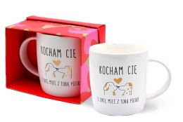 Kubek Kocham Cię i chcę mieć z Tobą pieski TOP-007