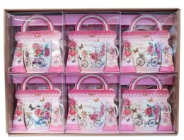 Kubek ceramiczny w ozdobnym opakowaniu - ROWER Z KWIATAMI