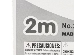 Tęczowa wstążka dł.2m do ćwiczeń gimnastycznych pałeczka dł.30cm