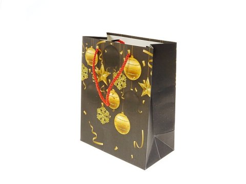 Torba prezentowa 12szt. z motywem świątecznym 23 x 18 x 10cm