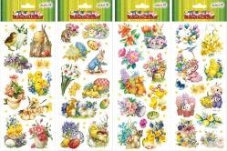 Wielkanoc naklejki wytłaczane 12 x 30cm NKW-4207