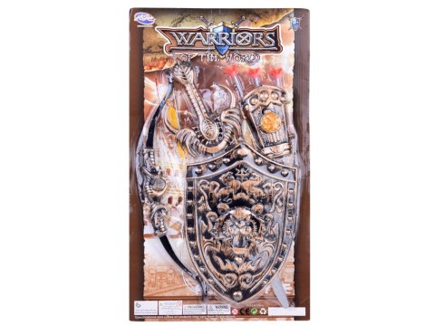 Zestaw rycerza łuk miecz tarcza kostium rycerski ZA5291