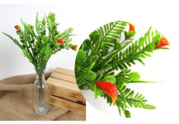 Bukiet 2szt sztuczny kalia drobna 37 cm 5 łodyg (główka 2,5x1,5 cm) POMARAŃCZOWY MZ-068C