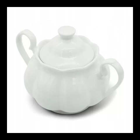 Cukiernica 290ml porcelanowa pojemnik na cukier cukierniczka z pokrywą TR-22-055