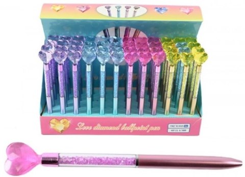 Długopis 12szt. DIAMENT SERCE