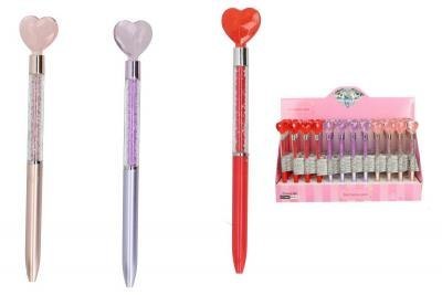 Długopis 12szt.SERCE mix wzorów