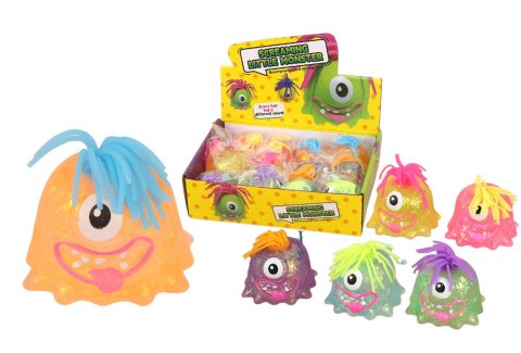 Gniotek 12szt. antystresowy POTWOREK 7 x 7 cm mix SN56543