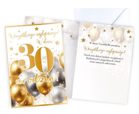 Karnet Urodziny 30 (cyfry) PR-570