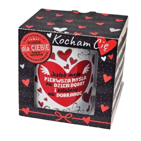 Kubek ceramiczny JESTEŚ MOJĄ PIERWSZĄ MYŚLĄ 3309-WAL11