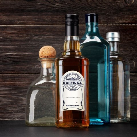 Naklejki na NALEWKI DOMOWA RECEPTURA PREMIUM 10szt. 55mm x 92mm