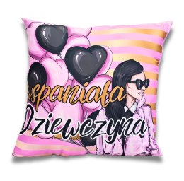 Poduszka WSPANIAŁA DZIEWCZYNA BALONY 3335-K6